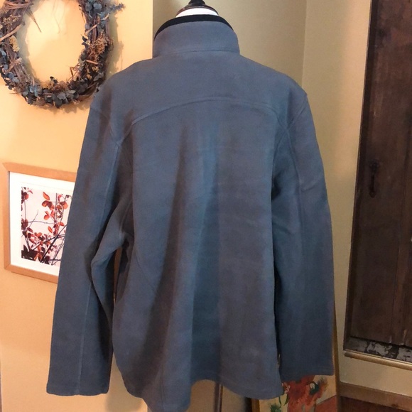 EDDIE BAUER Size 4X Classic QuarterZip Fleece Gray Logo Soft Pullover $85 NEW - Picture 6 of 12